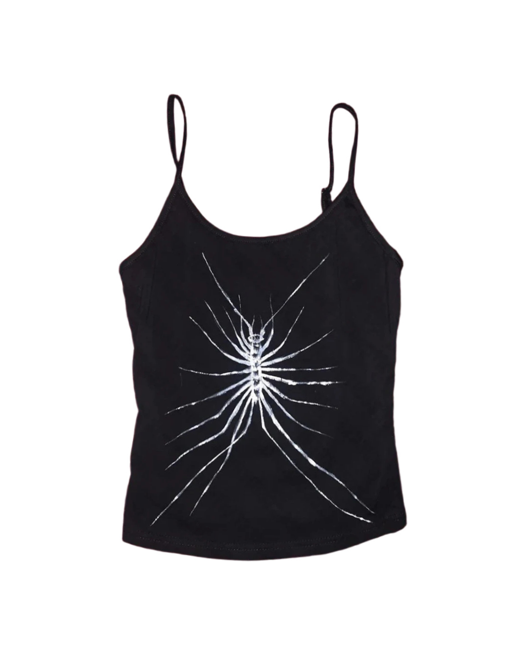Alt Edgy Widow Web Cami Top black Shoptery