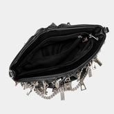 Zipper Storm Chain Shoulder Bag Shoptery