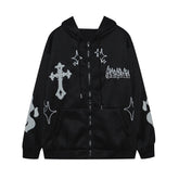 Inferno Cross Street Alt Hoodie black Shoptery