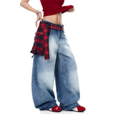 Blue Y2k Oversize Jeans Blue Shoptery