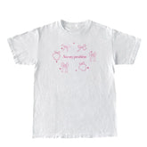 Coquette Mood Bow T-Shirt WHITE Shoptery