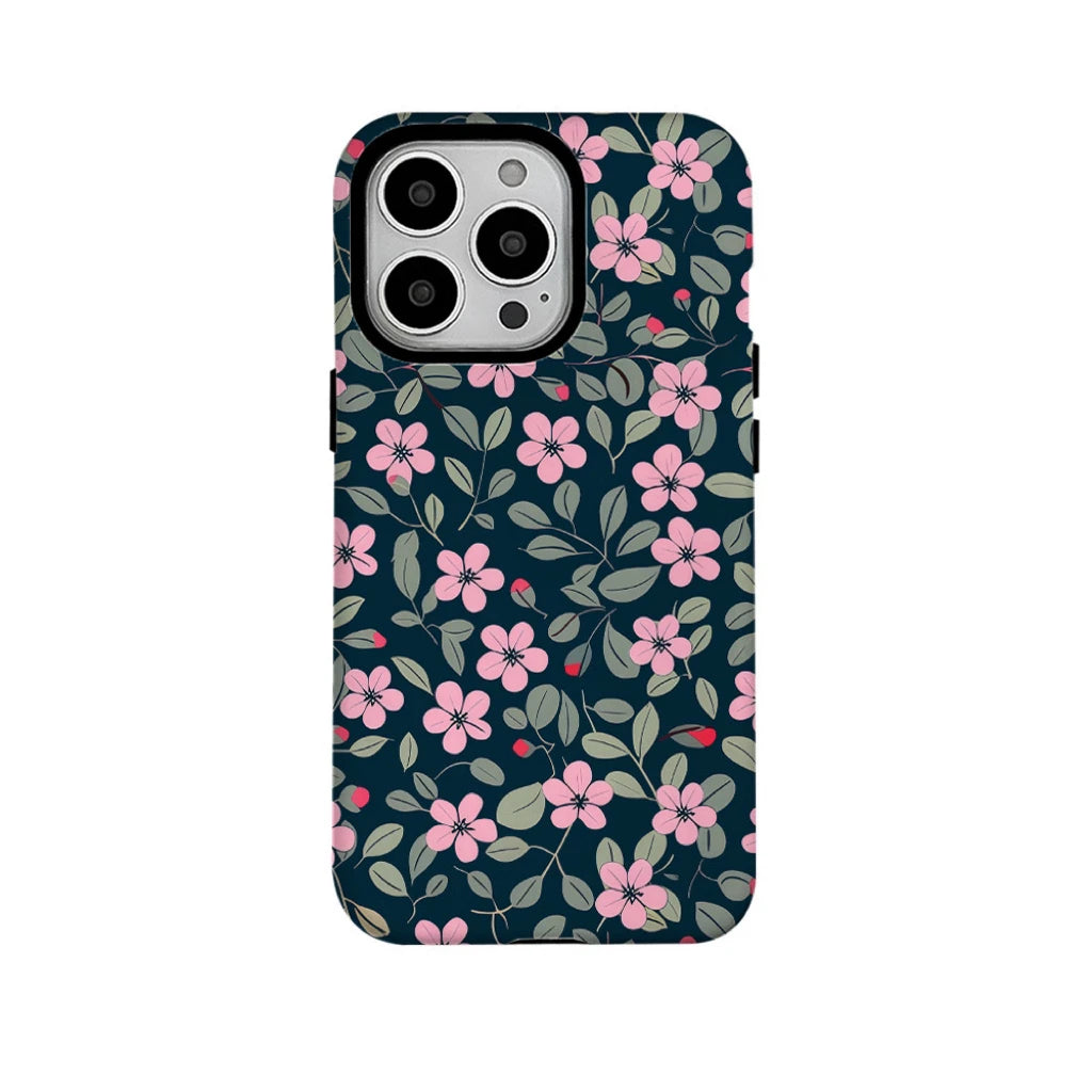 Pink Floral Pattern iPhone Case 1 Shoptery