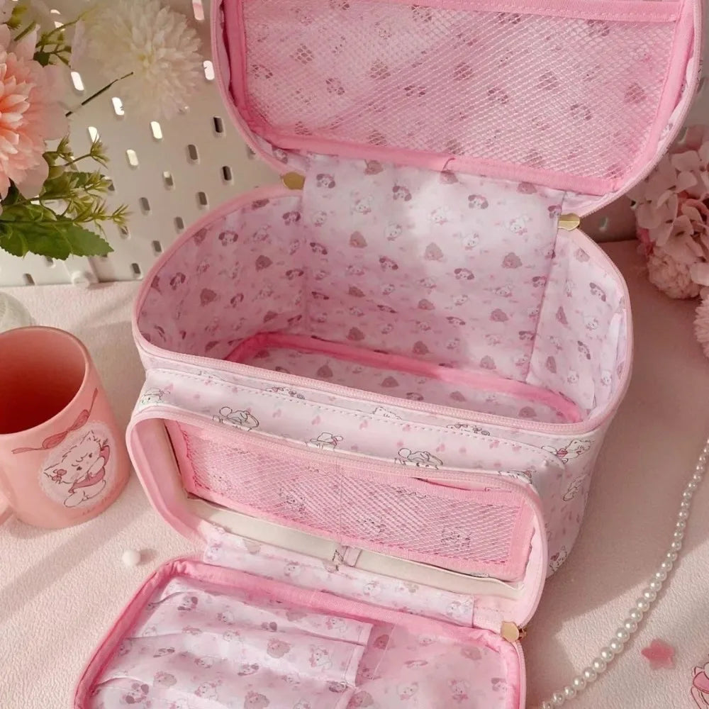 Pastel Cuddle Love Cute Cosmetic Bag Shoptery