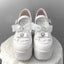 Jirai Kei Black Patent Platform Mary Janes with Rhinestone Bows WHITE Shoptery