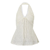 Ivory Petal Tie Top Shoptery