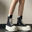 Sneakers – Skywalk Zipper – Modern Design Black Canvas Shoptery