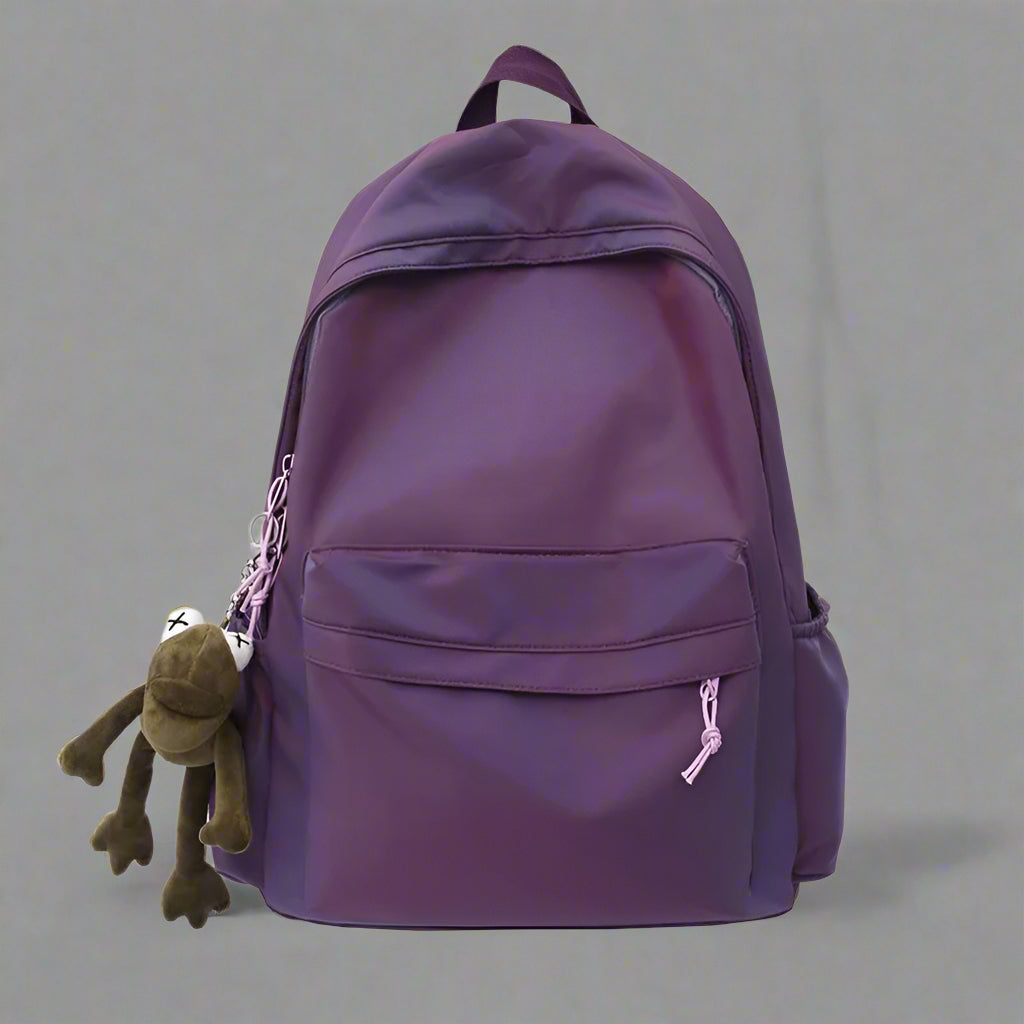 Plush Buddy Gradient Aesthetic Backpack Purple 31cmx14cmx42cm Shoptery