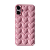 Bubblegum Heart Grid Coquette iPhone Case Pink Shoptery