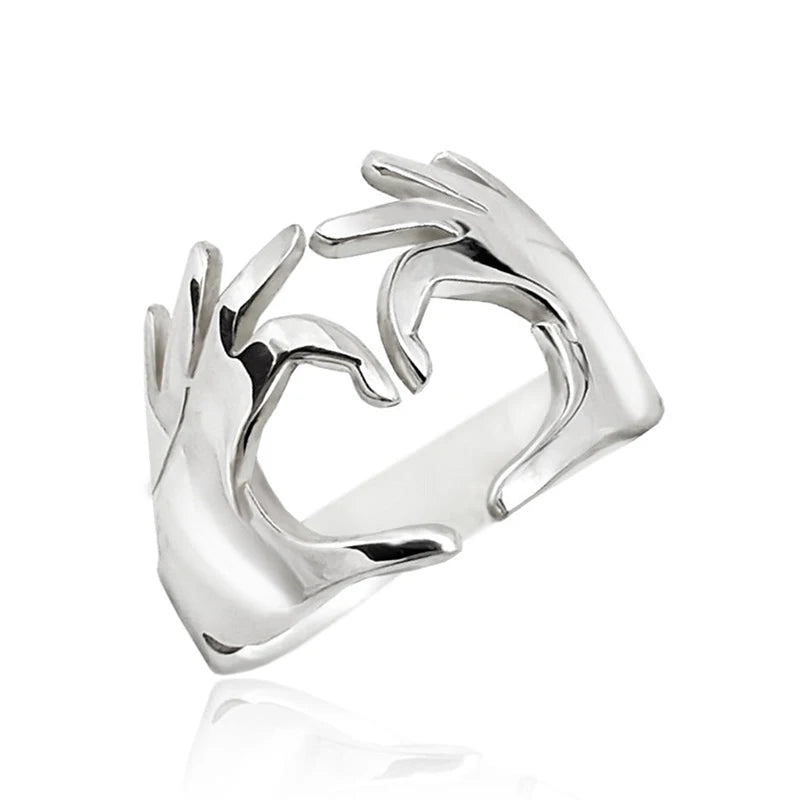 Heart Gesture Coquette Ring Shoptery