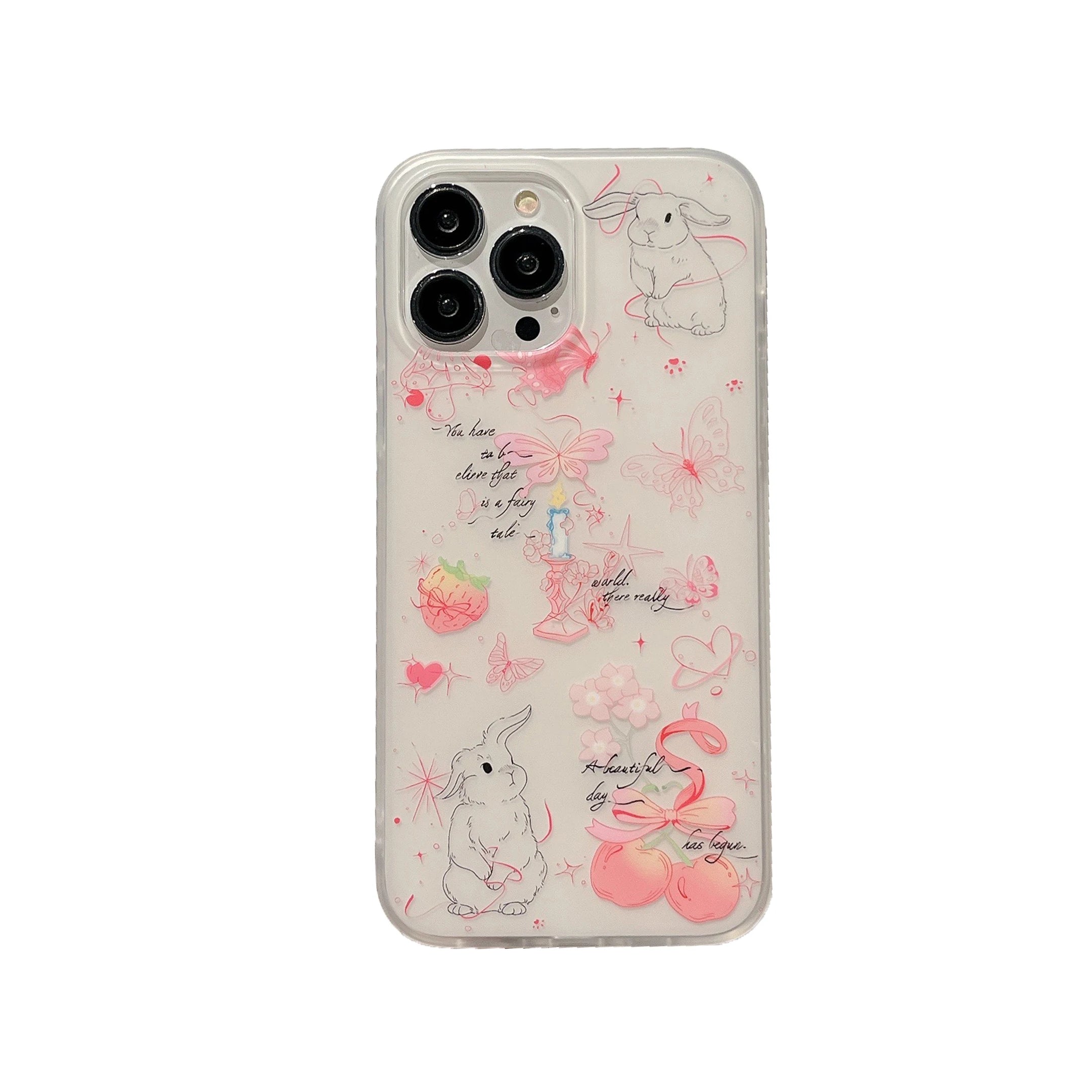 Bunny Bloom Fantasy Aesthetic iPhone Case 1 Shoptery