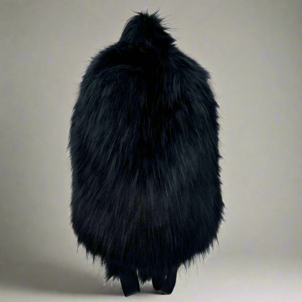 Fluffcore Beast Furry Aesthetic Backpack black Shoptery
