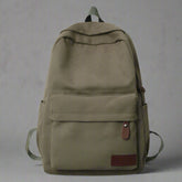 Classic Sand Canvas Aesthetic Backpack army green Shoptery