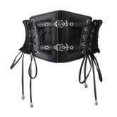 Gothic Lock & Lace Corset Goth Belt black Shoptery