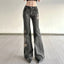 Jeans – Midnight Bloom – High Waist Gray Shoptery
