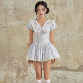 Coquette Sugar Sailor Cottage Dress Blue Shoptery