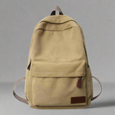Classic Sand Canvas Aesthetic Backpack Khaki Shoptery