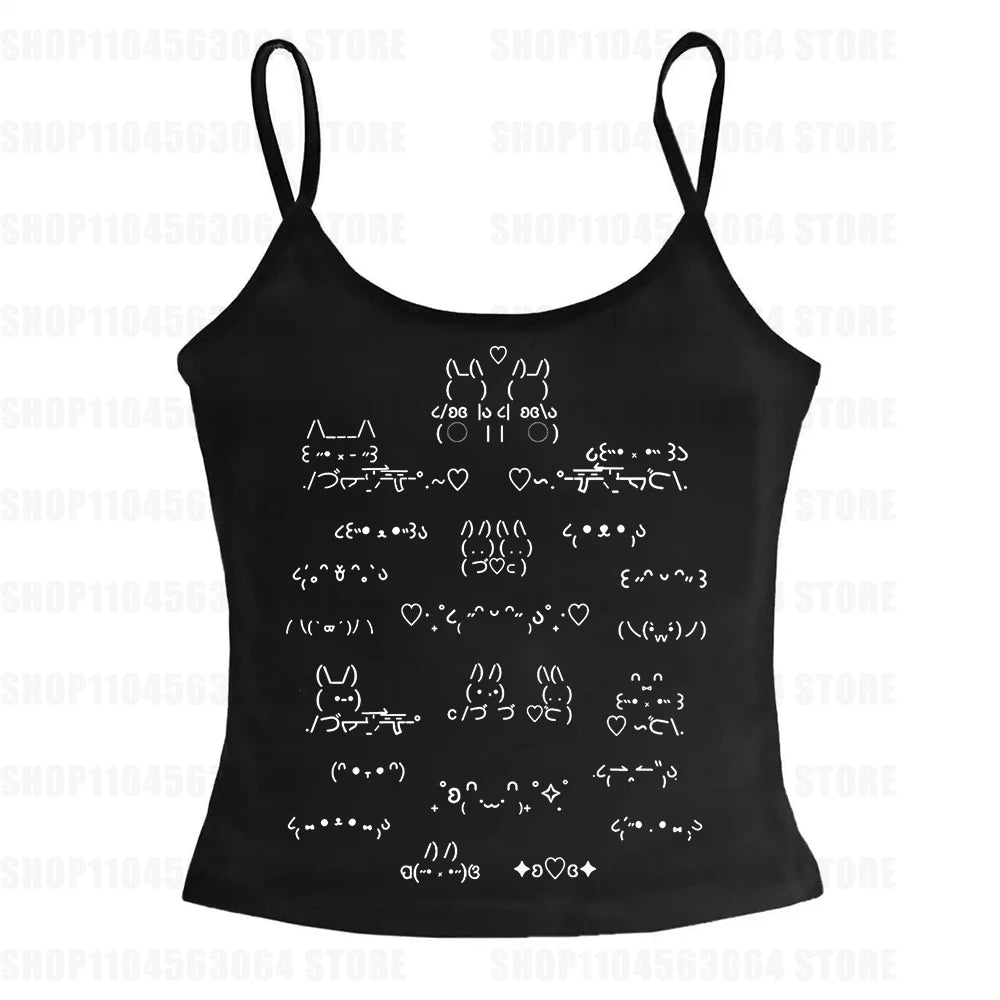 Emoticon Chaos Top BLACK Shoptery