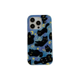 Moonlit Cat Dreams Aesthetic iPhone Case Shoptery