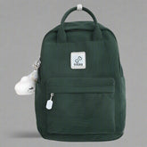 Teddy Corduroy Kawaii Backpack green Shoptery