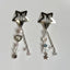 Fairy Kei Star Hair Clip Set with Pearl Heart Crystal Chain Charms Default Title Shoptery
