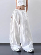 Angel Flow Lace Panel Alt Pants White Shoptery