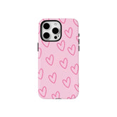 Lovecore Sketch Heart Cute iPhone Case TYFL021 Shoptery