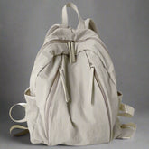 Cloud Beige Minimalist Aesthetic Backpack Apricot Shoptery