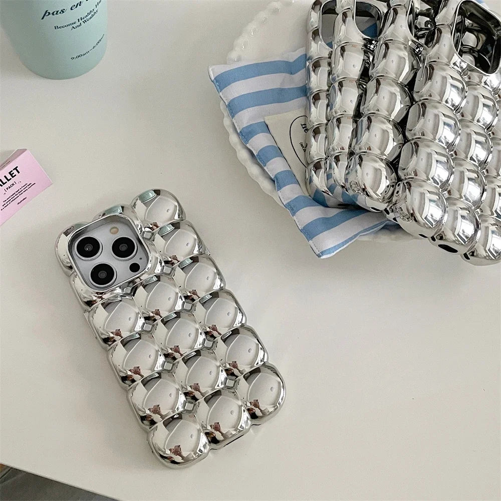 Silver Bubble iPhone Case Shoptery