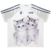 Kitten Graphic Jersey Cute T-Shirt Pic Shoptery
