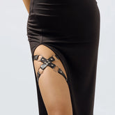 Midnight Cage Thigh Harness Shoptery