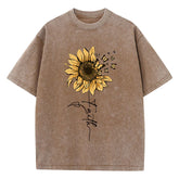Golden Glow Nature Aesthetic T-Shirt Brown Shoptery