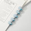Decora Glitter Star Mini Hair Clips in White & Blue — Set of 10 Blue Shoptery