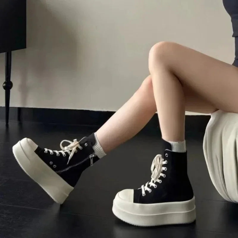 Skywalk Zipper Chunky Sneakers Shoptery