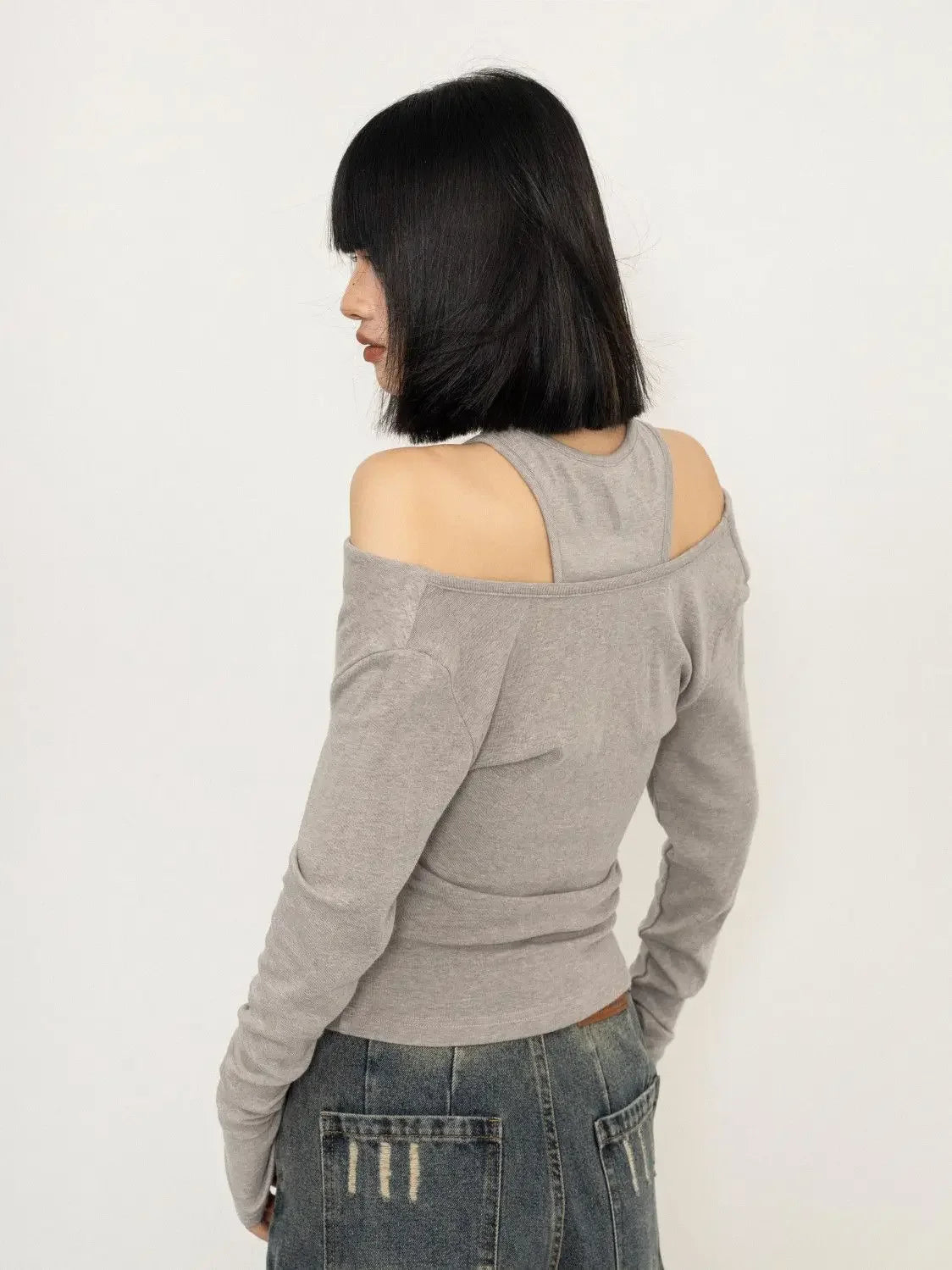 Y2K Graffiti Layered Top Shoptery