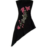 Aesthetic Night Bloom Pointed Dress Shoptery