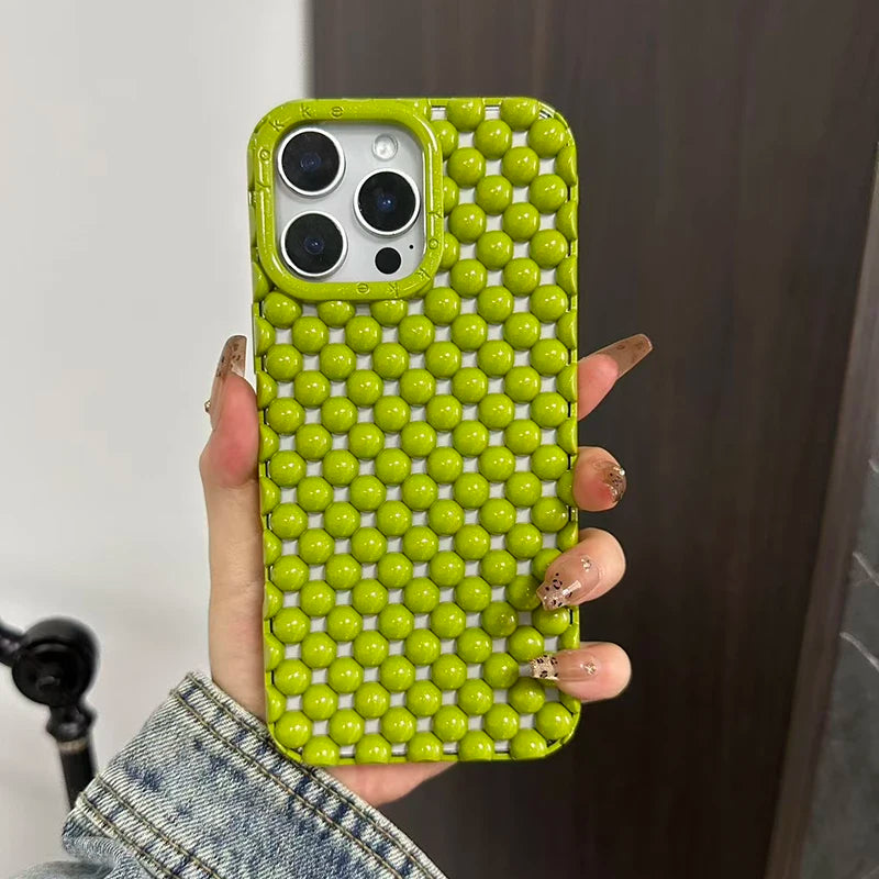 Bubble Grid iPhone Aesthetic Case Shoptery