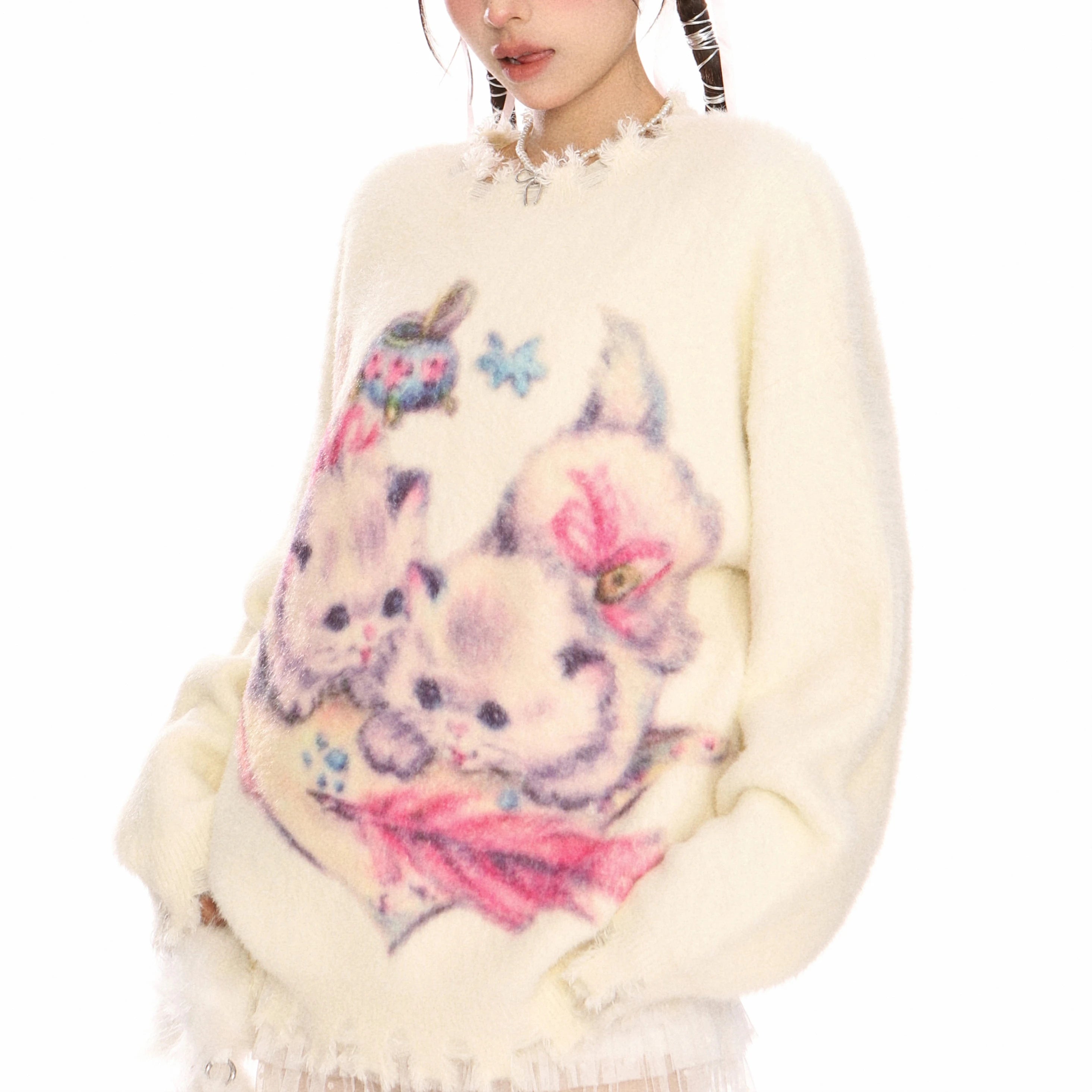Whisker Dream Fuzzy Sweater Shoptery