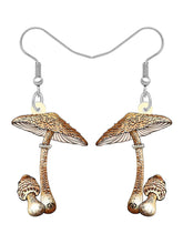 Forest Charm Mushroom Earrings Gold Shoptery