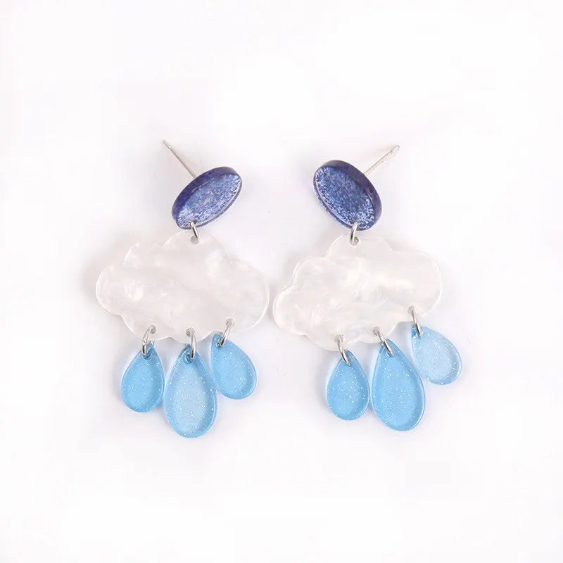 Mermaidcore Rainy Day Dream Earrings Ear stud CHINA Shoptery