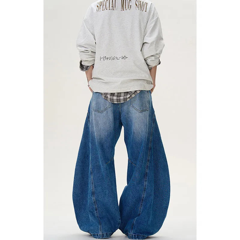 Eclipse Panel Flare Edgy Y2k Jeans Shoptery