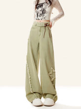 Starbound Y2k Wide Pants Green Shoptery