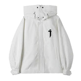 Midnight Guard High-Neck Edgy Jacket WHITE Shoptery