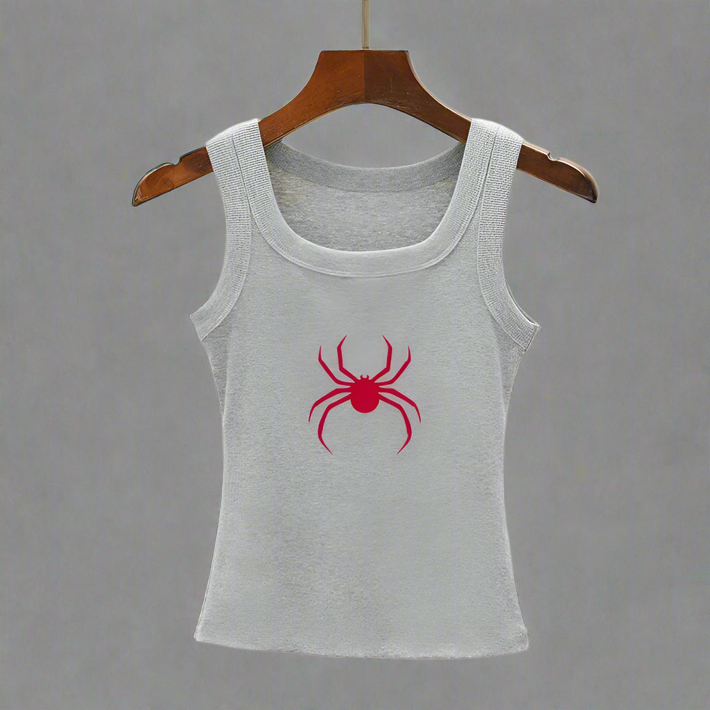 Red Widow Alt Tank Top Gray Shoptery