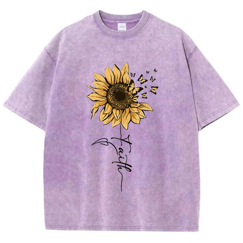 Golden Glow Nature Aesthetic T-Shirt Purple Shoptery