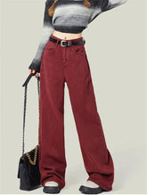Wine Rush Straight Alt Pants Red Shoptery