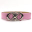Belt – Cosmic Eclipse for Retro Style for Versatile Style pink 105cm Shoptery