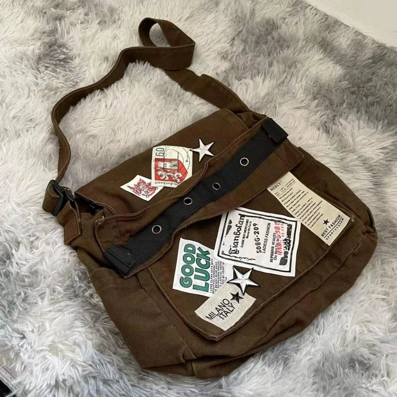 Retro Stampcore Crossbody Bag Shoptery