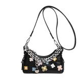 Punk Bloom Chain Shoulder Bag black (20cm<Max Length<30cm) Shoptery