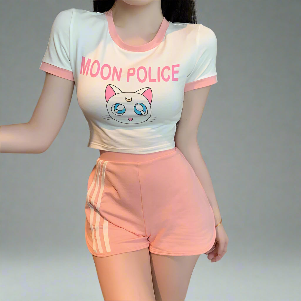 Kawaii Catcore Crop Top 02 Shoptery