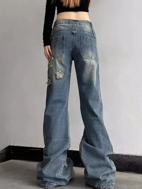 Fall Wide Leg High Waist Jeans Shoptery